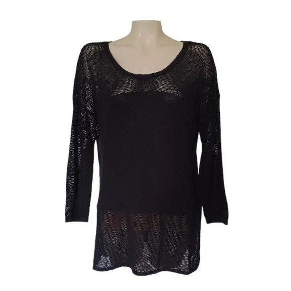 Simply Noelle Mesh Pannel Sweater  Tunic Whimsigoth Going Out Emo Indie Sleeze - Picture 1 of 6